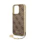 Original Case APPLE IPHONE 15 PRO Guess Hardcase 4G Charms Collection (GUHCP15LGF4GBR) brown 3666339171643