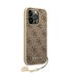 Original Case APPLE IPHONE 15 PRO Guess Hardcase 4G Charms Collection (GUHCP15LGF4GBR) brown 3666339171643