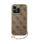 Original Case APPLE IPHONE 15 PRO Guess Hardcase 4G Charms Collection (GUHCP15LGF4GBR) brown 3666339171643