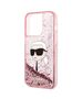 Original Case IPHONE 14 PRO MAX Karl Lagerfeld Hardcase Glitter NFT Karl Head (KLHCP14XLNKHCP) pink 3666339086916