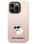 Original Case IPHONE 14 PRO Karl Lagerfeld Hardcase Silicone Choupette (KLHCP14LSNCHBCP) pink 3666339086701