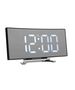 Mirror Clock Digital Electronic Electronic LED screen / Wake up / Thermometer black 5904161103288