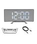 Mirror Clock Digital Electronic Electronic LED screen / Wake up / Thermometer black 5904161103288