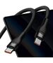 2in1 USB cable Baseus Flash Series USB-C do USB-C 100W, 1.5m (black 6932172622480