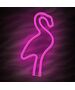 Neon LED Light Flamingo pink Bat + USB FLNE18 Forever Light 5900495059345