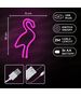 Neon LED Light Flamingo pink Bat + USB FLNE18 Forever Light 5900495059345