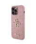 Original Case APPLE IPHONE 15 PRO Guess Hardcase Glitter Script Big 4G (GUHCP15LHG4SGP) pink 3666339147662