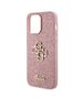 Original Case APPLE IPHONE 15 PRO Guess Hardcase Glitter Script Big 4G (GUHCP15LHG4SGP) pink 3666339147662