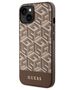 Original Case IPHONE 14 Guess Hardcase GCube Stripes MagSafe (GUHMP14SHGCFSEW) brown 3666339112462