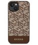 Original Case IPHONE 14 Guess Hardcase GCube Stripes MagSafe (GUHMP14SHGCFSEW) brown 3666339112462