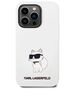 Case IPHONE 14 PRO MAX Karl Lagerfeld Hardcase Silicone Choupette (KLHCP14XSNCHBCH) white 3666339086794