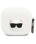 Original Case APPLE AIRPODS 3 Karl Lagerfeld Cover Silicone Choupette (KLACA3SILCHWH) white 3666339009373