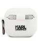 Original Case APPLE AIRPODS 3 Karl Lagerfeld Cover Silicone Choupette (KLACA3SILCHWH) white 3666339009373