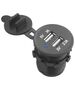 Recessed car charger with lid out: USB-A 5V/2,1A + USB-A 5v/1A, in:12V/24V 5902270717372