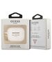 Original Case APPLE AIRPODS PRO Guess Silicone Glitter (GUAPSGGEH) white 3666339010249