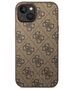 Original Case IPHONE 14 PLUS Guess Hard Case 4G Metal Gold Logo brown 3666339094089