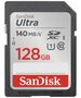 SanDisk memory card 128GB Ultra SDXC 128GB 140MB/s UHS-I Class 10 619659200190