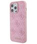 Original Case APPLE IPHONE 15 PRO MAX Guess Hardcase Leather 4G Stamped (GUHCP15XP4EPMP) pink 3666339150334