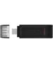 Kingston pendrive 128GB USB-C DT70 black 740617305371