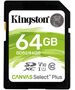 Kingston memory card 64GB microSDXC Canvas Select Plus SDS2 740617297973