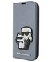 Original Case IPHONE 14 PRO MAX Karl Lagerfeld Bookcase Saffiano Karl & Choupette (KLBKP14XSANKCPG) silver 3666339122850