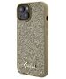 Original Case APPLE IPHONE 15 Guess Hardcase Disco Metal Script (GUHCP15SPMSDGSD) gold 3666339173579