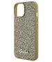 Original Case APPLE IPHONE 15 Guess Hardcase Disco Metal Script (GUHCP15SPMSDGSD) gold 3666339173579