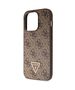 Original Case APPLE IPHONE 15 PRO Guess Hardcase Crossbody 4G Metal Logo (GUHCP15LP4TDSCPW) brown 3666339146962