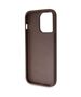 Original Case APPLE IPHONE 15 PRO Guess Hardcase Crossbody 4G Metal Logo (GUHCP15LP4TDSCPW) brown 3666339146962