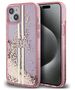 Original Case IPHONE 13 / 14 / 15 Guess Hardcase Liquid Glitter Gold Stripes (GUHCP15SLFCSEGP) pink 3666339223663