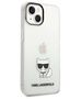 Original Case IPHONE 14 PLUS Karl Lagerfeld Hardcase Choupette Body transparent 3666339076528