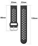 Techsuit Strap for Samsung Galaxy Watch (46mm) / Gear S3, Huawei Watch GT GT / GT 2 / GT 2e / GT 2 Pro / GT 3 (46mm) - Techsuit Watchband 22mm (W004) - Black 5949419020788 έως 12 άτοκες Δόσεις