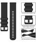 Techsuit Strap for Samsung Galaxy Watch 4/5/Active 2, Huawei Watch GT 3 (42mm)/GT 3 Pro (43mm) - Techsuit Watchband 20mm (W006) - Black 5949419024762 έως 12 άτοκες Δόσεις