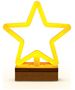 Neon Wood Stand LED STAR warm white FLNW04 Forever Light 5900495268624