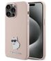 Original Case APPLE IPHONE 15 PRO MAX Karl Lagerfeld Silicone Choupette Metal Pin (KLHCP15XSMHCNPP) pink 3666339166267