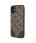 Guess case for iPhone 11 GUHCN61PU4GHBR brown hard case 4G Triangle Collection 3666339016302