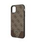 Guess case for iPhone 11 GUHCN61PU4GHBR brown hard case 4G Triangle Collection 3666339016302