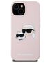 Karl Lagerfeld case for iPhone 15 6,1&quot; KLHMP15SSKCHPPLP pink HC Magsafe silicone sil double heads print 3666339256845