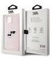 Karl Lagerfeld case for iPhone 15 6,1&quot; KLHMP15SSKCHPPLP pink HC Magsafe silicone sil double heads print 3666339256845