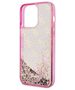 Original Case IPHONE 14 PRO MAX Guess Hardcase Liquid Glitter 4G Transculent (GUHCP14XLC4PSGP) pink 3666339116262