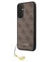 Original Case SAMSUNG GALAXY A34 5G Guess Hardcase 4G Charms Collection (GUHCSA34GF4GBR) brown 3666339123888