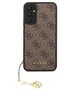 Original Case SAMSUNG GALAXY A34 5G Guess Hardcase 4G Charms Collection (GUHCSA34GF4GBR) brown 3666339123888