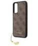 Original Case SAMSUNG GALAXY A34 5G Guess Hardcase 4G Charms Collection (GUHCSA34GF4GBR) brown 3666339123888