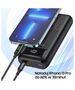 Powerbank 20000mAh 22.5W Display + PD/iPhone Cables Lightning AWEI (P169K) black 6954284002455