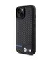 Original Case APPLE IPHONE 15 BMW Leather Carbon (BMHCP15S22NBCK) black 3666339143831