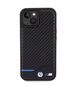 Original Case APPLE IPHONE 15 BMW Leather Carbon (BMHCP15S22NBCK) black 3666339143831