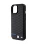 Original Case APPLE IPHONE 15 BMW Leather Carbon (BMHCP15S22NBCK) black 3666339143831