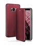 Case SAMSUNG SAMSUNG GALAXY S22 ULTRA Leatherette Wallet Flip Elegance Magnetic burgundy 5900495956149