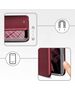 Case SAMSUNG SAMSUNG GALAXY S22 ULTRA Leatherette Wallet Flip Elegance Magnetic burgundy 5900495956149