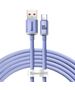 Baseus Crystal Shine cable USB to USB-C, 5A, 1.2m (purple) 6932172602826